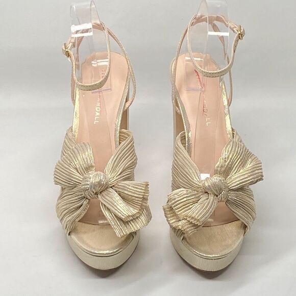 Loeffler Randall Natalia Pleated Platform Sandals size 8 - Picture 4 of 13